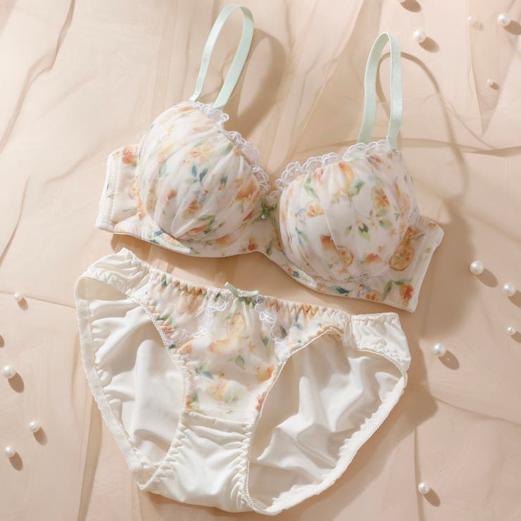 アイボリー | Sheer Lemonade Fizz３/４モールドカップブラ＆ショーツ | palissee