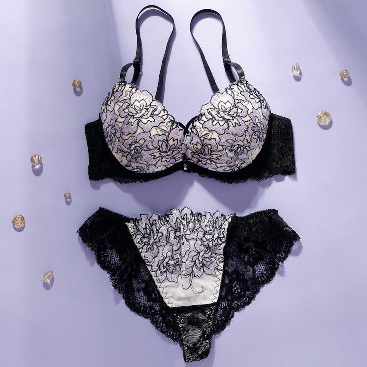 ピンク | 【A65～F75】クロスアイリスブラ＆ハーフバックレースショーツ | palissee