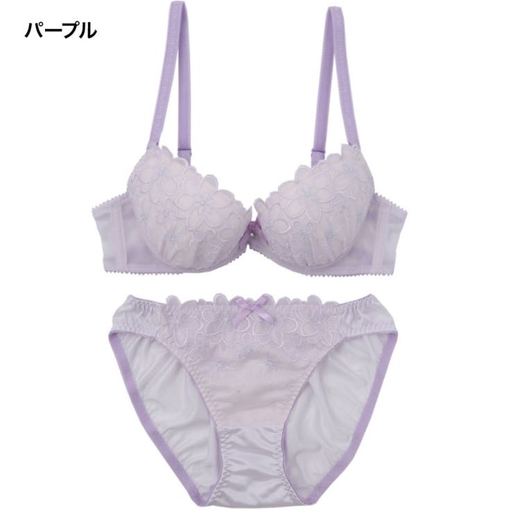 オリジナルフラワーレース3/4カップブラ＆ショーツ[品番