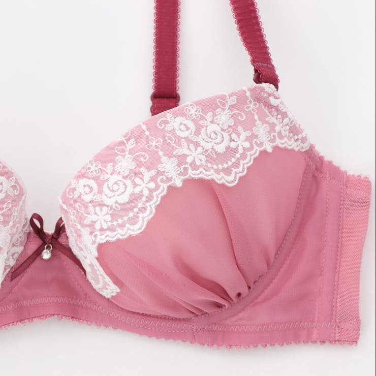 【EFカップ】ふんわりガーリーシフォン３/４カップブラ＆ショーツ  | palissee | 詳細画像10 