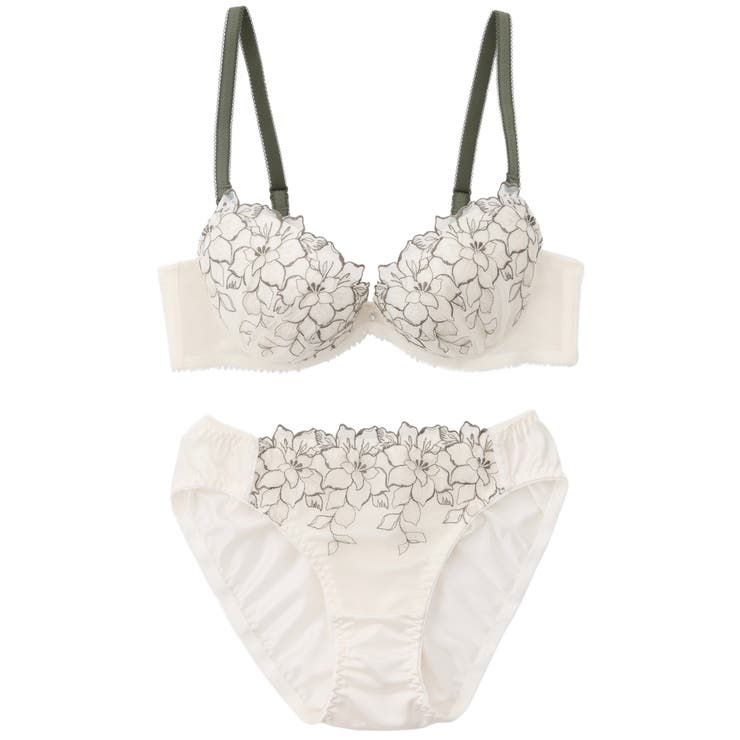 【EFカップ】大花ラメチュール ３/４カップブラ＆ショーツ  | palissee | 詳細画像3 