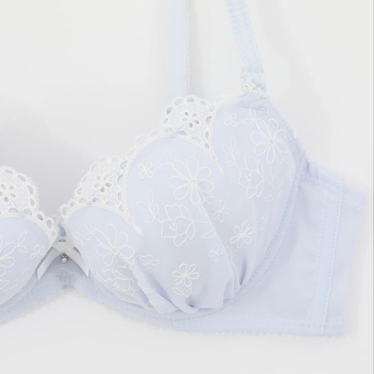 【EFカップ】ボーラーシフォンフラワー３/４カップブラ＆ショーツ  | palissee | 詳細画像10 