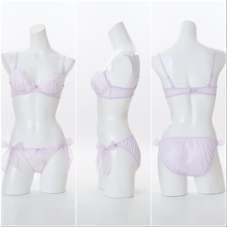 【EFカップ】パステルオーロラレース３/４カップブラ＆ショーツ  | palissee | 詳細画像8 