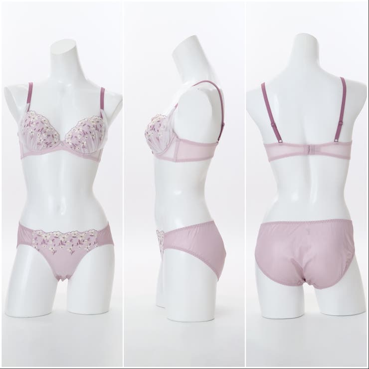【EFカップ】フラワーチュールレイヤード ３/４カップブラ＆ショーツ  | palissee | 詳細画像9 