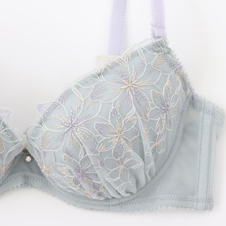 【EFカップ】ボーラーシフォンフラワー３/４カップブラ＆ショーツ  | palissee | 詳細画像11 