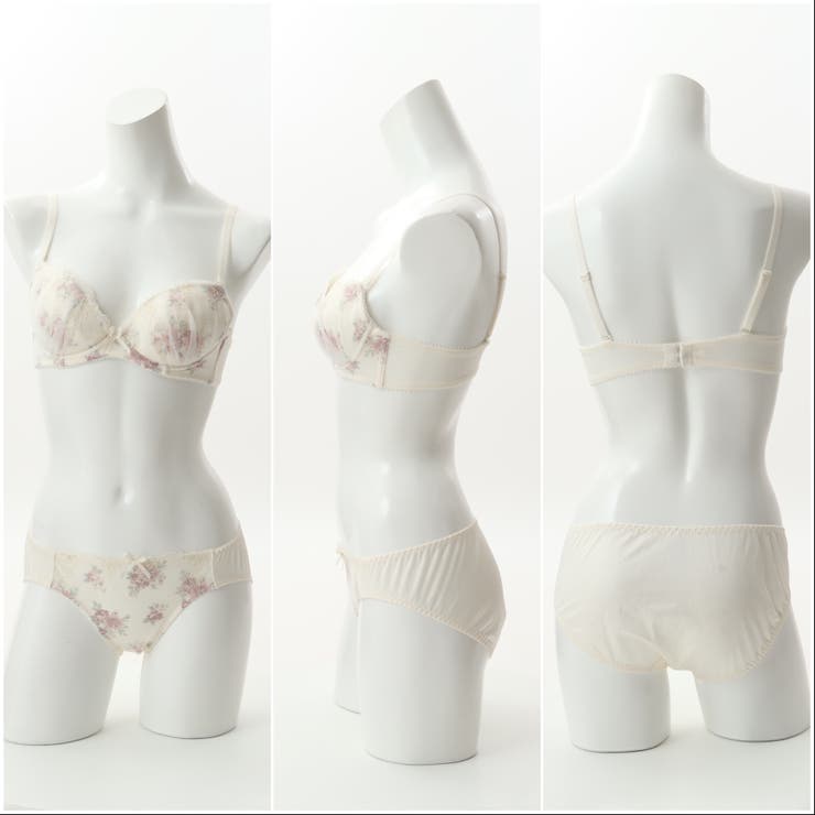 アンティークローズプリント ３/４カップブラ＆ショーツ  | palissee | 詳細画像3 