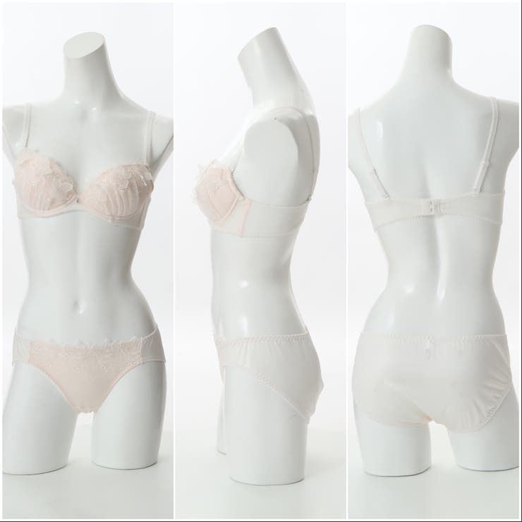 フラワーレースアップリケ ３/４カップブラ＆ショーツ  | palissee | 詳細画像6 