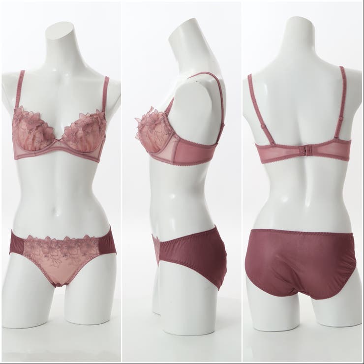 フラワーレースアップリケ ３/４カップブラ＆ショーツ  | palissee | 詳細画像7 