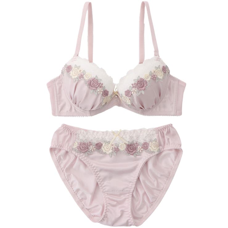 【EFカップ】ローズケミカルマットサテン３/４カップブラ＆ショーツ  | palissee | 詳細画像10 