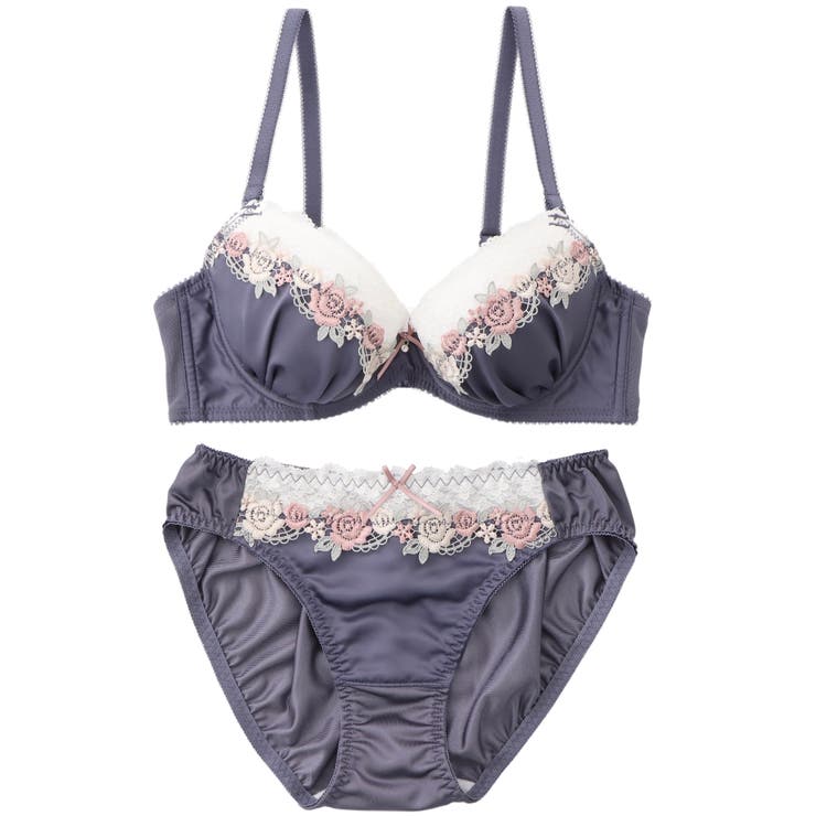 【EFカップ】ローズケミカルマットサテン３/４カップブラ＆ショーツ  | palissee | 詳細画像11 