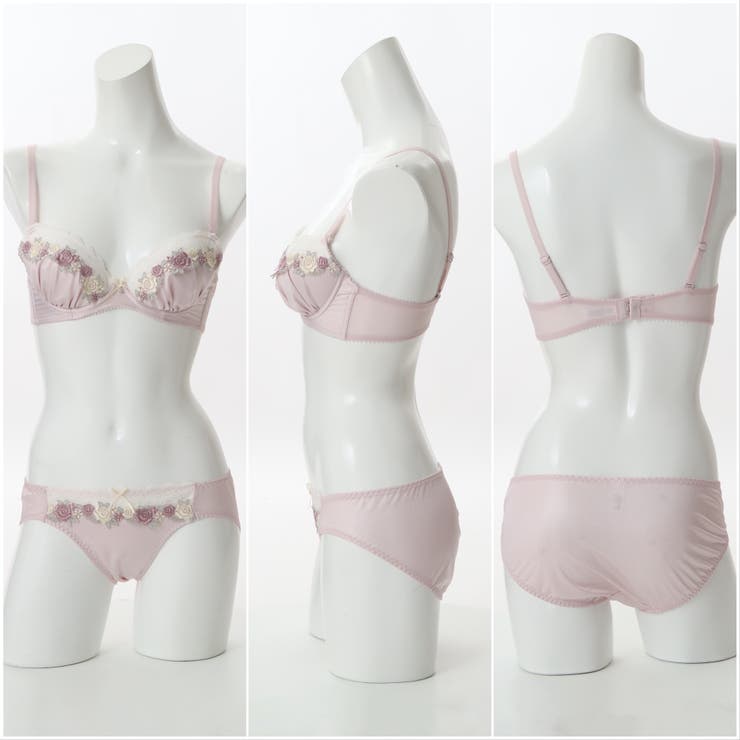 【EFカップ】ローズケミカルマットサテン３/４カップブラ＆ショーツ  | palissee | 詳細画像7 