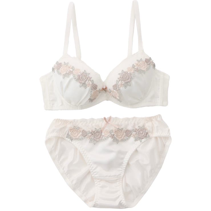 【EFカップ】ローズケミカルマットサテン３/４カップブラ＆ショーツ  | palissee | 詳細画像9 