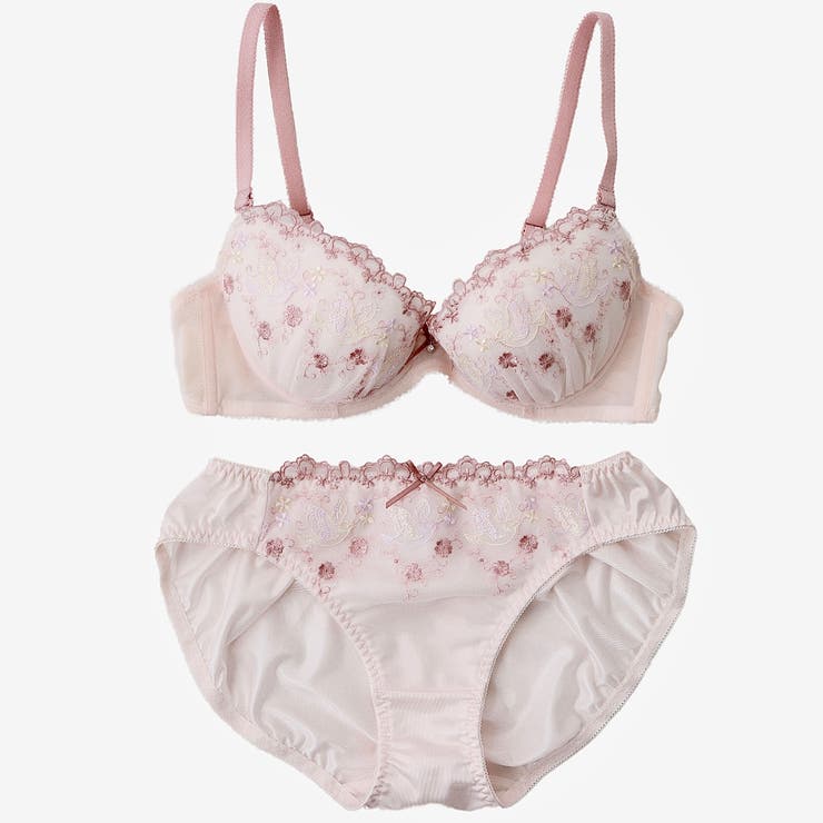 アンティークフラワーバード刺繍 ３/４カップブラ＆ショーツ  | palissee | 詳細画像7 