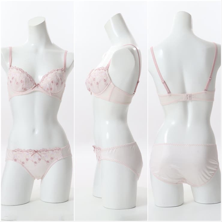 アンティークフラワーバード刺繍 ３/４カップブラ＆ショーツ  | palissee | 詳細画像4 