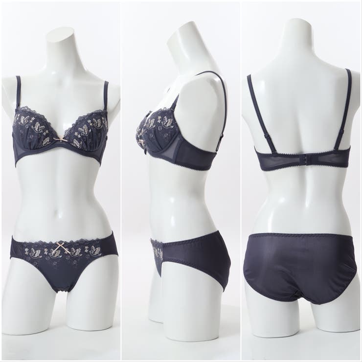 アンティークフラワーバード刺繍 ３/４カップブラ＆ショーツ  | palissee | 詳細画像5 