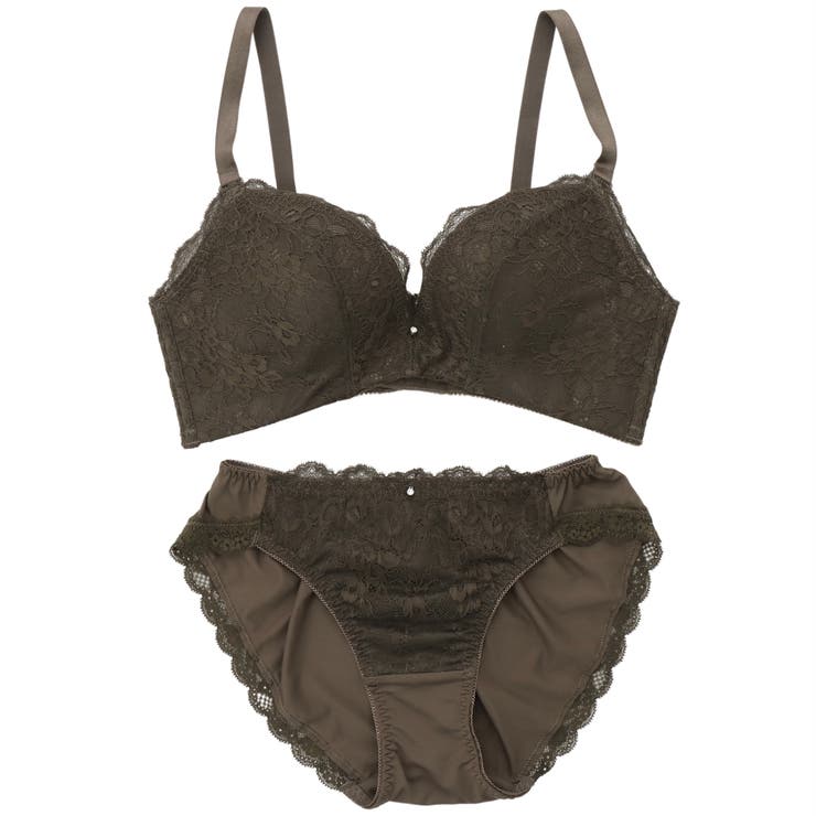 新品未使用補正ナウ ラヴィエール グレー レース プッシュアップ