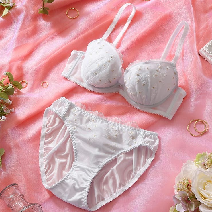 ニュアンスラメフラワー  ３/４カップブラ＆ショーツ  | palissee | 詳細画像4 