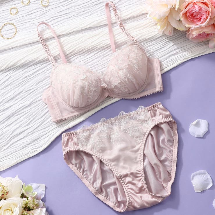 シアーレースフラワー  ３/４カップブラ＆ショーツ  | palissee | 詳細画像2 
