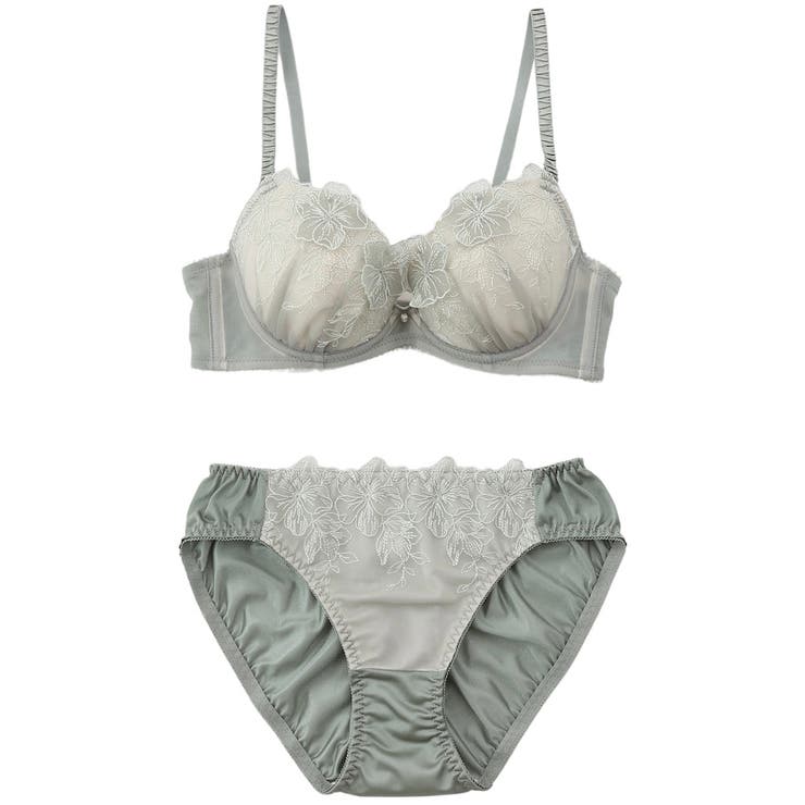 【EFカップ】シアーレースフラワー ３/４カップブラ＆ショーツ  | palissee | 詳細画像14 