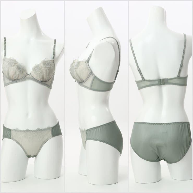 【EFカップ】シアーレースフラワー ３/４カップブラ＆ショーツ  | palissee | 詳細画像8 