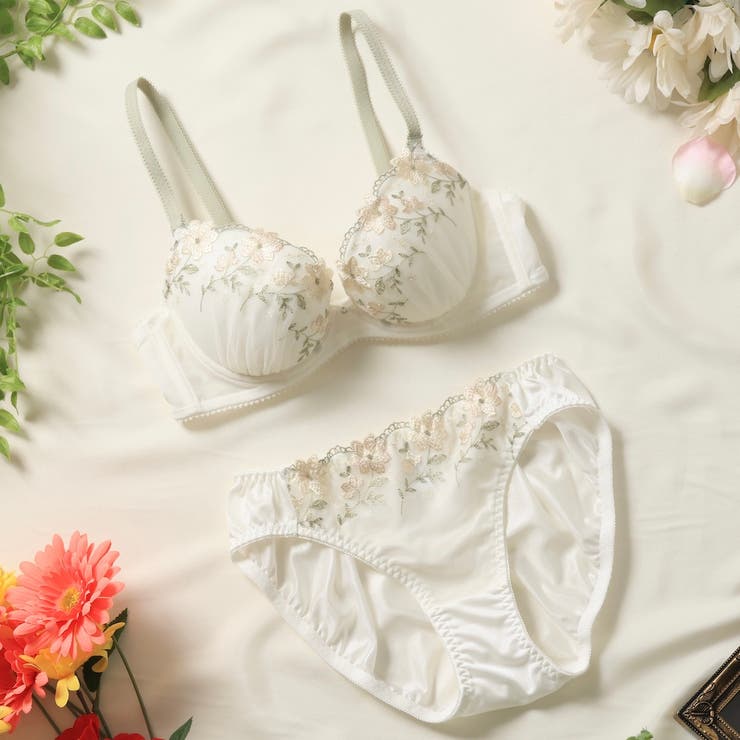 【EFカップ】クラシカルガーベラ ３/４カップブラ＆ショーツ  | palissee | 詳細画像2 