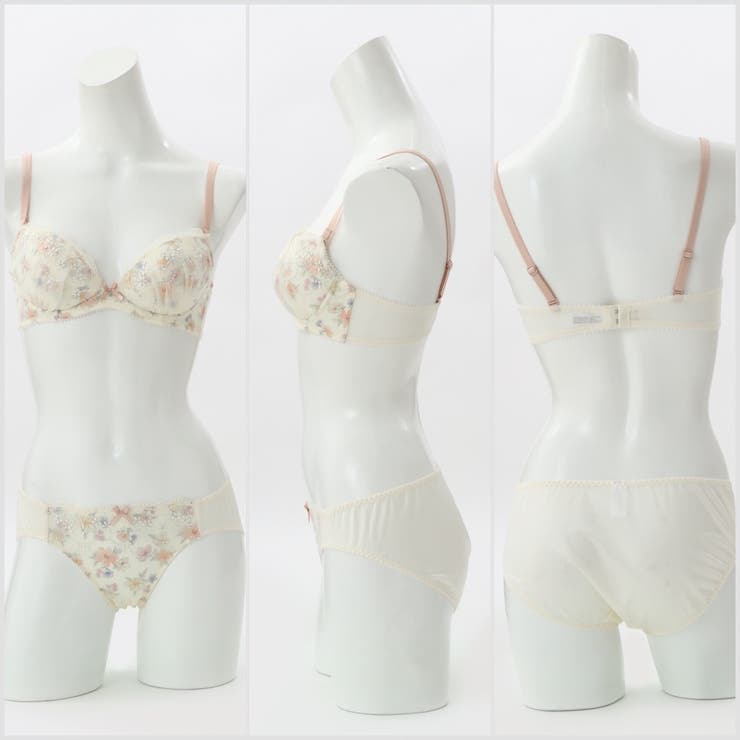 フェミニンフラワーガーデンプリント ３/４カップブラ＆ショーツ  | palissee | 詳細画像3 