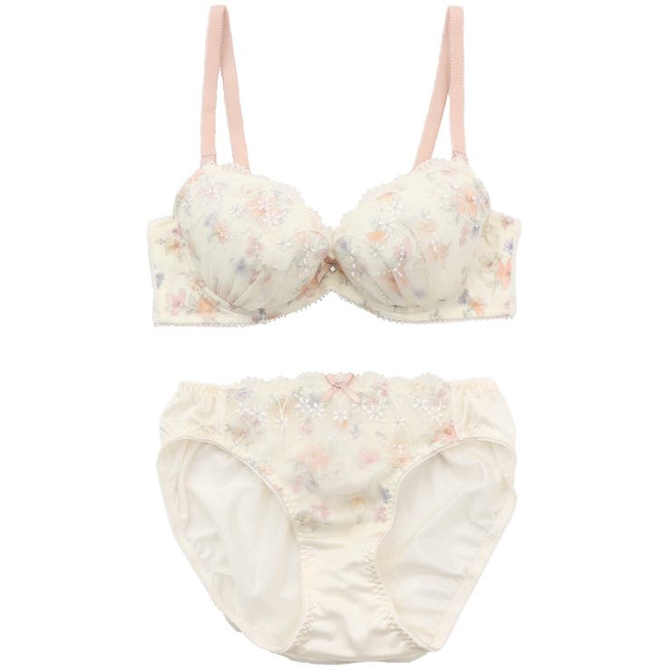 【EFカップ】フェミニンフラワーガーデンプリント ３/４カップブラ＆ショーツ  | palissee | 詳細画像10 
