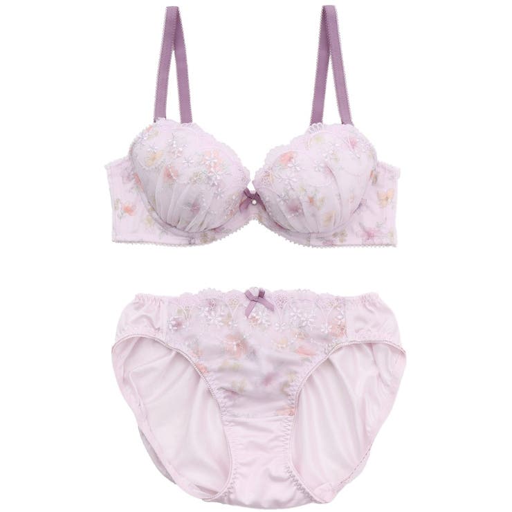 【EFカップ】フェミニンフラワーガーデンプリント ３/４カップブラ＆ショーツ  | palissee | 詳細画像12 