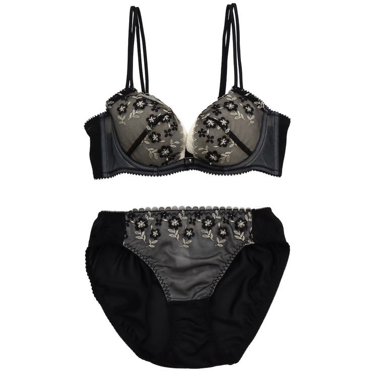 フラワーレースレースストラッピー  ３/４カップブラ＆ショーツ  | palissee | 詳細画像11 