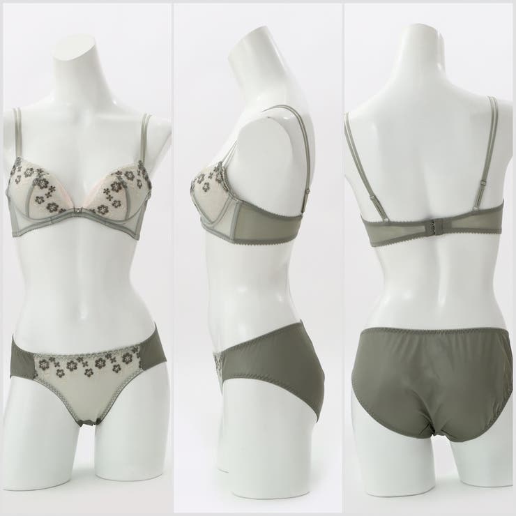 フラワーレースレースストラッピー  ３/４カップブラ＆ショーツ  | palissee | 詳細画像5 