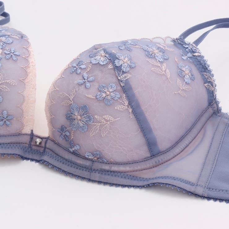 【EFカップ】フラワーレースレースストラッピー３/４カップブラ＆ショーツ  | palissee | 詳細画像6 