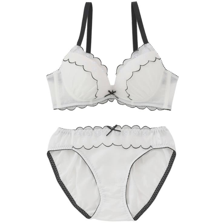 バイカラーフラワーレース  ３/４カップブラ＆ショーツ  | palissee | 詳細画像11 