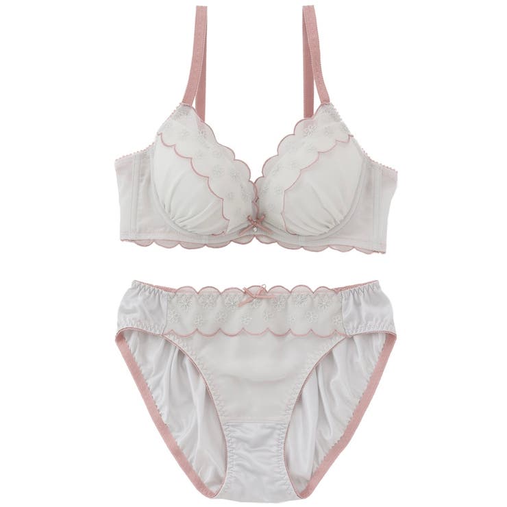 バイカラーフラワーレース  ３/４カップブラ＆ショーツ  | palissee | 詳細画像12 