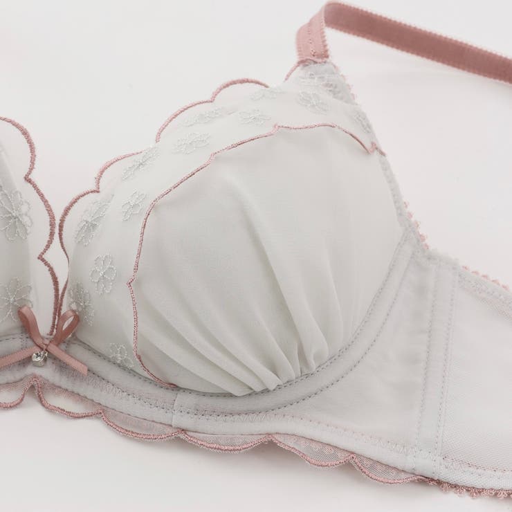 【EFカップ】バイカラーフラワーレース ３/４カップブラ＆ショーツ  | palissee | 詳細画像8 
