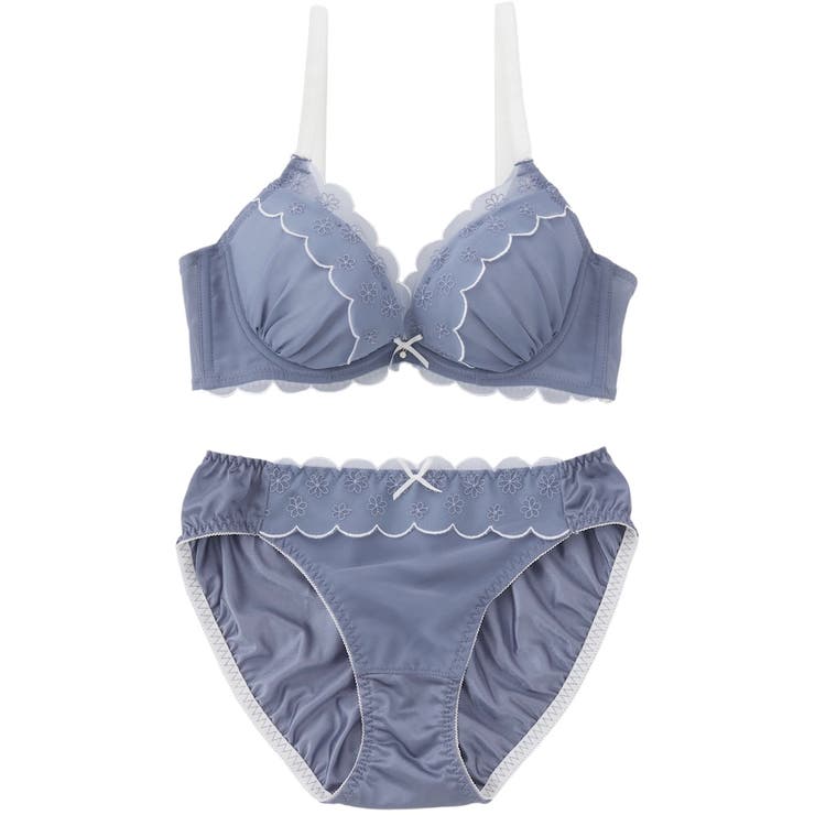 【EFカップ】バイカラーフラワーレース ３/４カップブラ＆ショーツ  | palissee | 詳細画像13 