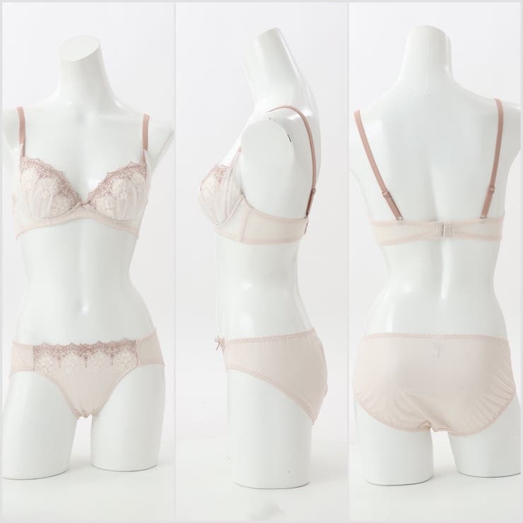 【EFカップ】フラワーブーケチュールレース ３/４カップブラ＆ショーツ  | palissee | 詳細画像5 