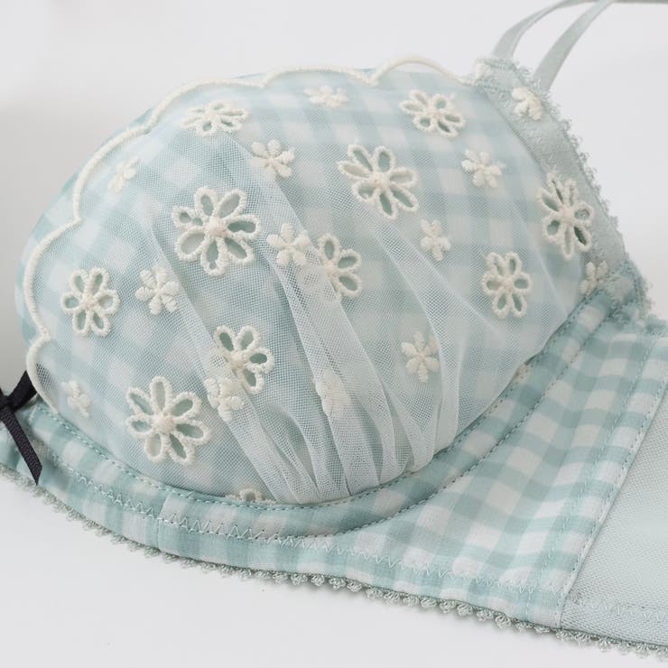 ギンガムチェックフラワー3/4カップブラ&ショーツ  | palissee | 詳細画像8