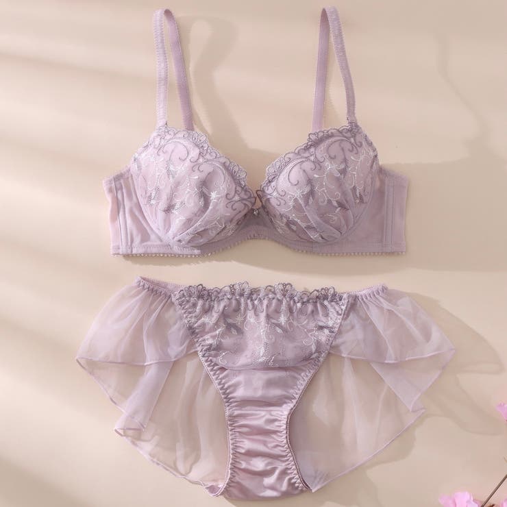 ピンク | 【EFカップ】プリューム３/４カップブラ＆ショーツ  | palissee