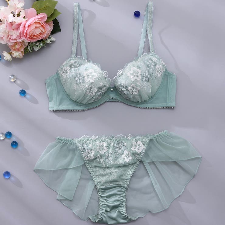 カーキ | ジョリーマリエ３/４カップブラ＆ショーツ  | palissee