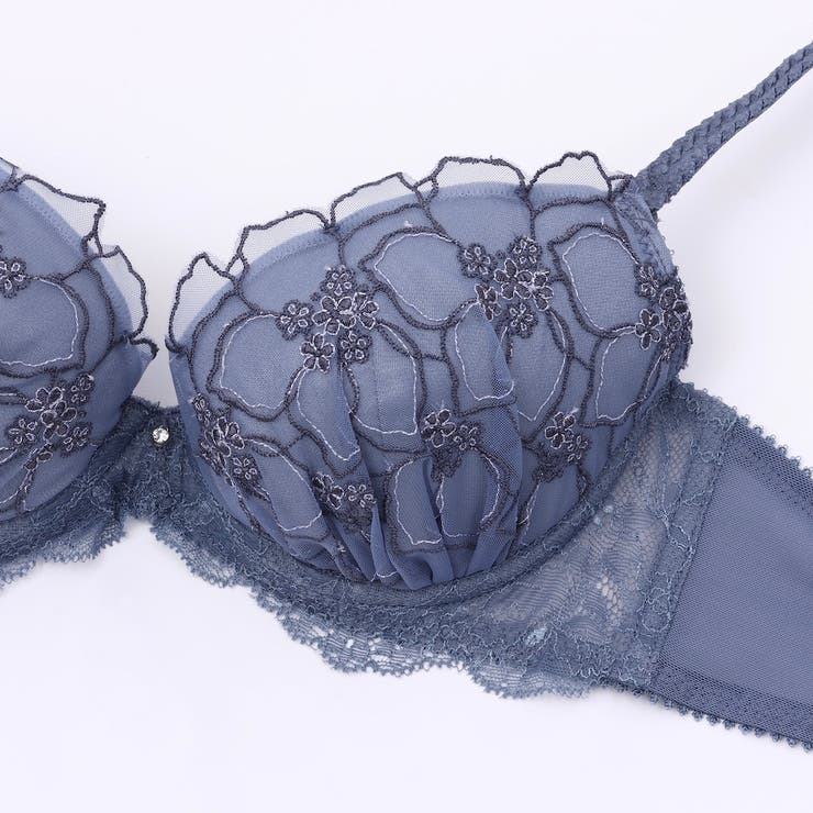 3台セット アザレアラメレース3/4カップブラ＆ショーツ [品番