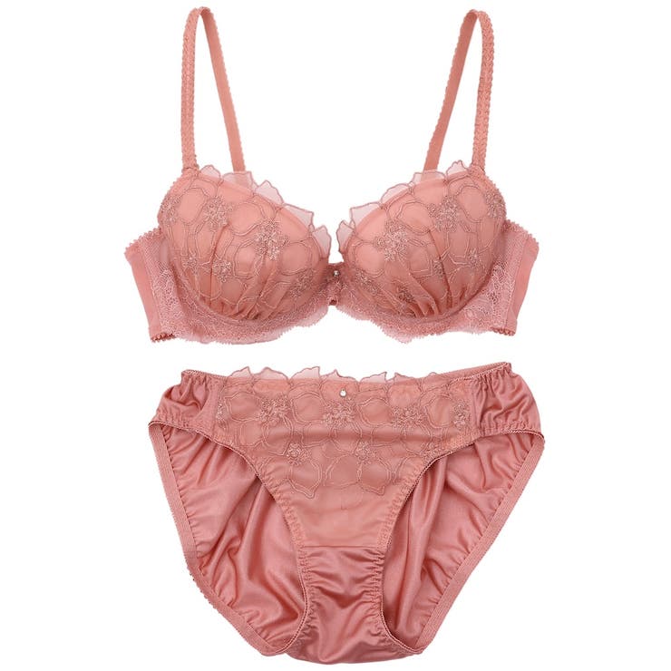 3台セット アザレアラメレース3/4カップブラ＆ショーツ [品番