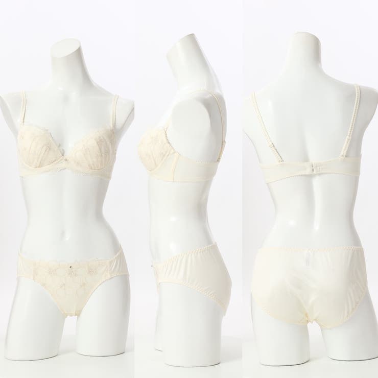 3台セット アザレアラメレース3/4カップブラ＆ショーツ [品番