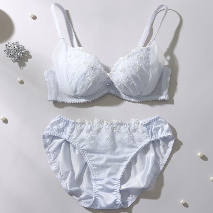 【EFカップ】スノーチュール３/４カップブラ＆ショーツ  | palissee | 詳細画像2 