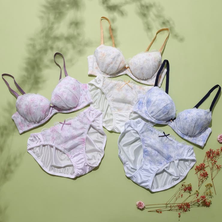 クレールフルール3/4カップブラ＆ショーツ [品番：PLSW0001145