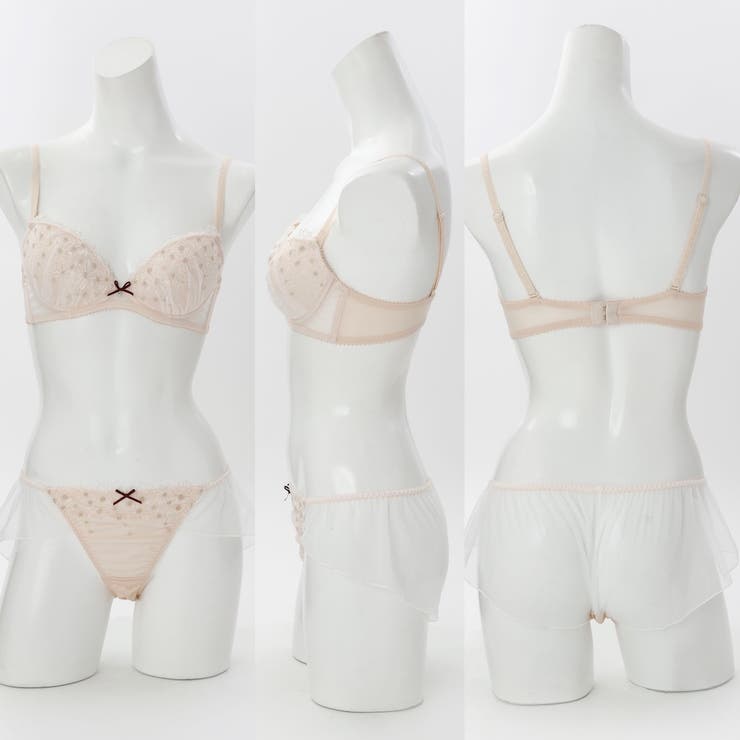 【EFカップ】ミニョンフルール３/４カップブラ＆バックレースフレアショーツ  | palissee | 詳細画像5 