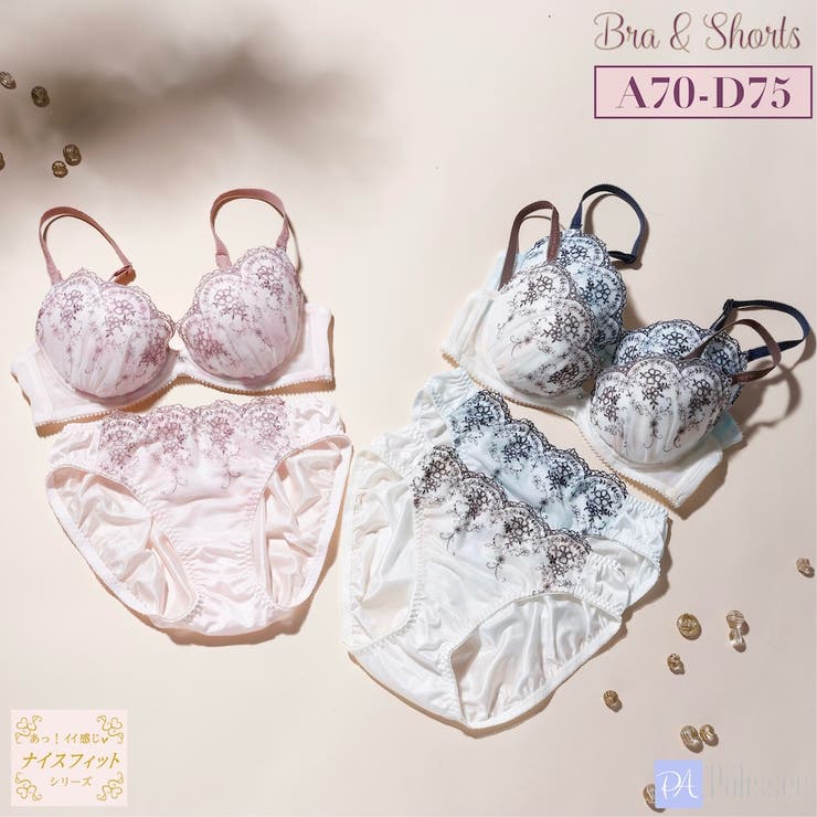 フルールガーデン３/４カップブラ＆ショーツ  | palissee | 詳細画像1 