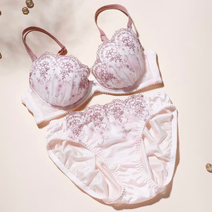 ピンク | フルールガーデン３/４カップブラ＆ショーツ  | palissee