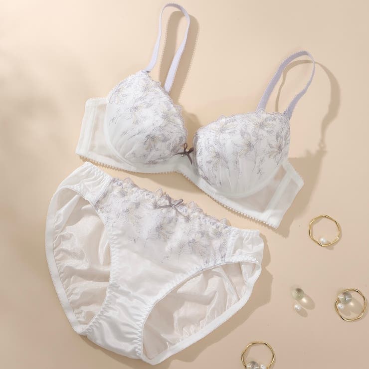 オフホワイト | コフレフルール３/４カップブラ＆ショーツ  | palissee