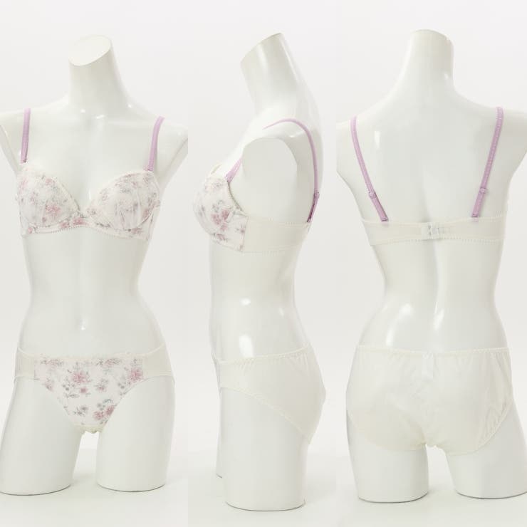 アンティークフラワープリント３/４カップブラ＆ショーツ  | palissee | 詳細画像2 