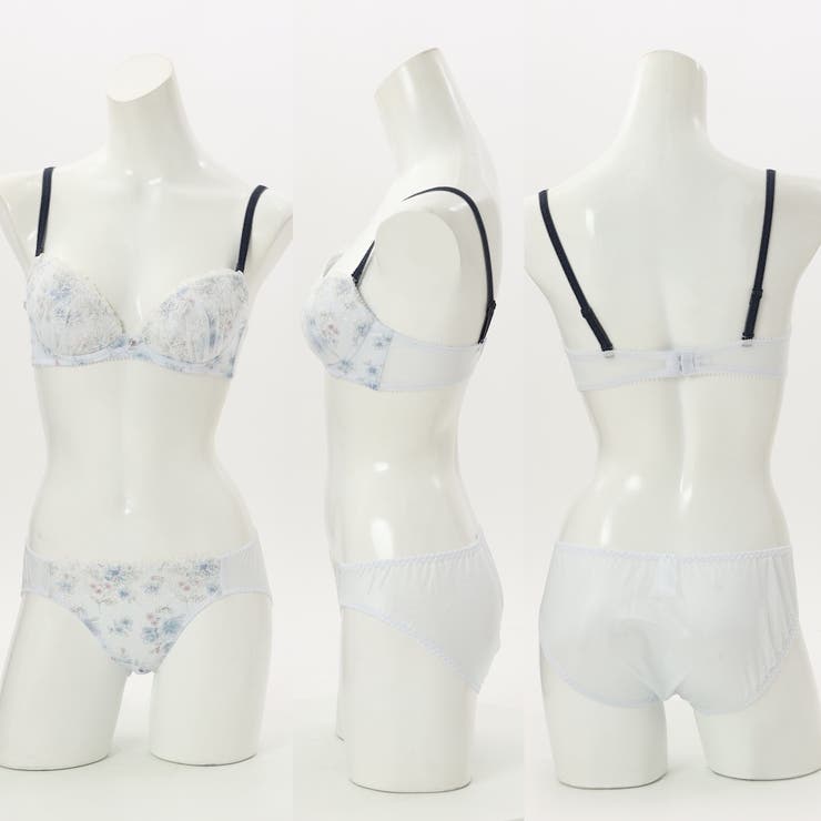 【EFカップ】アンティークフラワープリント３/４カップブラ＆ショーツ  | palissee | 詳細画像4 